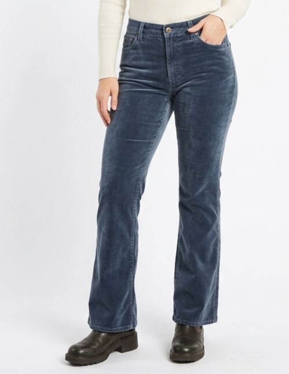Vtg 2000 GAP 1969 Velvet Bootcut Pants 16A Blue Y2K Soft Velour Flare Rare EUC